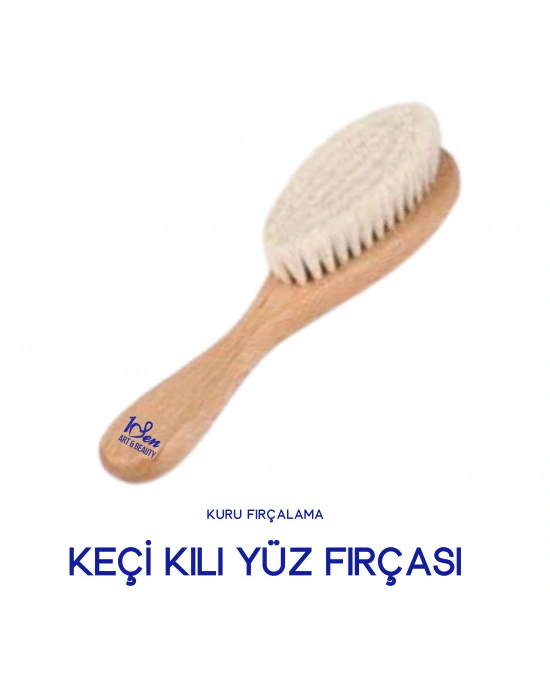 Keçi Kılı Yüz Fırçası – Hassas ve Doğal Cilt Bakımı