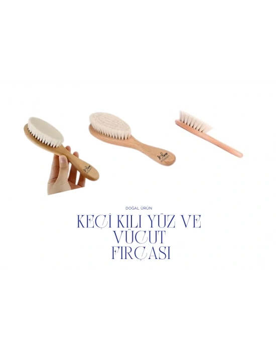 Keçi Kılı Yüz Fırçası – Hassas ve Doğal Cilt Bakımı