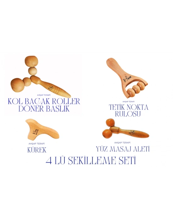 Maderoterapi 4lü Set Yüz ve Vücut Başlangıç Set