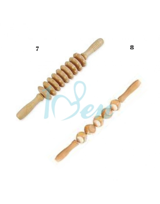 Maderoterapi 8’li Ana Set | Selülit Giderici El Yapımı Ahşap Vücut Masaj Seti