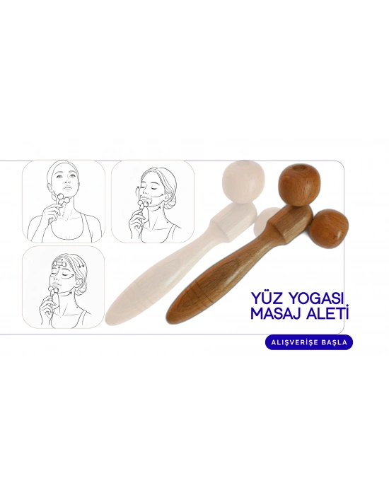 Venüs Maderoterapi Yüz Boyun Masaj Aleti 2 li set