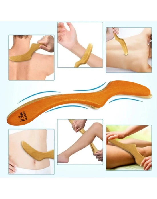 Maderoterapi İnce Kazıma Küreği Ahşap Masaj Aleti