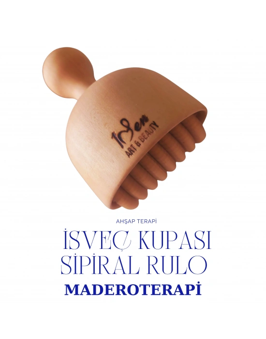 Maderoterapi İsveç Kupası Spiral Rulo Ahşap Masaj Aleti