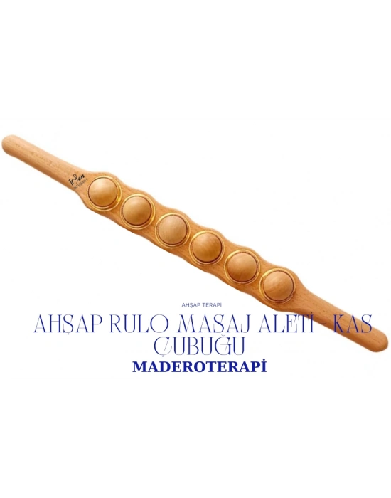 Maderoterapi Derin Doku Masaj Silindiri Döner Başlık