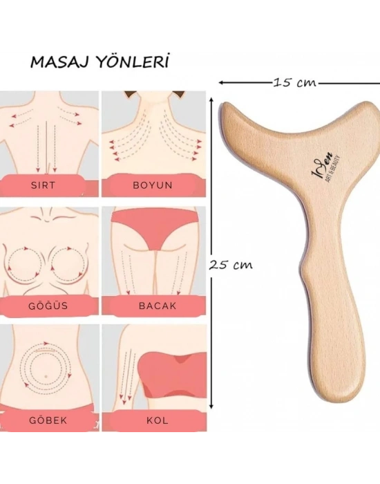 Maderoterapi Kazıma Küreği Balık Ahşap Masaj Aleti