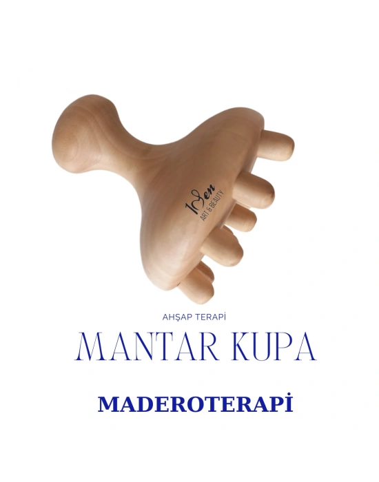 Maderoterapi Mantar Kupa Ahşap Masaj Aleti