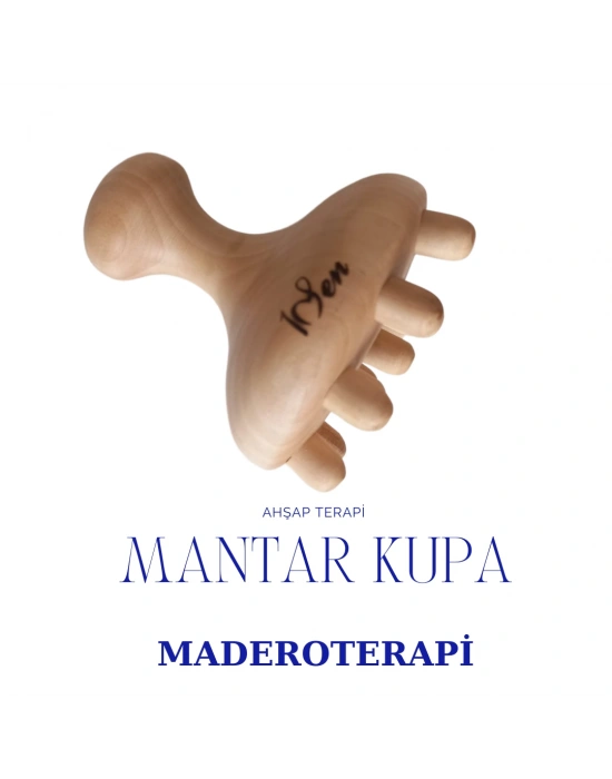 Maderoterapi Mantar Kupa Ahşap Masaj Aleti