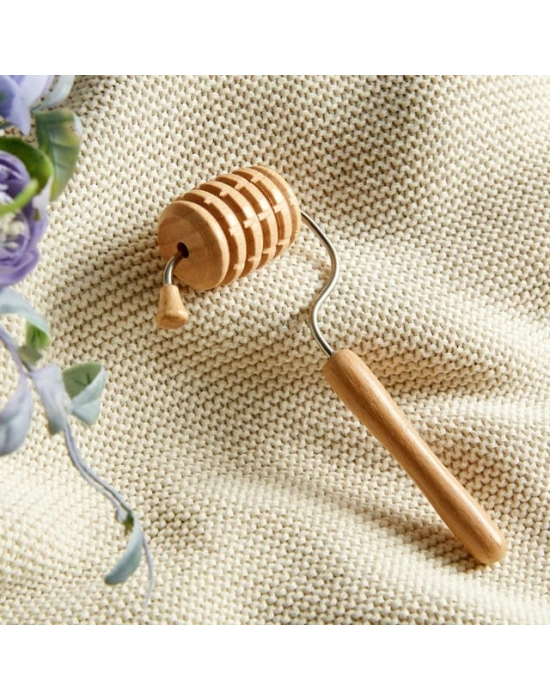 Maderoterapi Rivli Rulo Ahşap Masaj Aleti