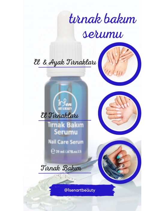 Tırnak Güçlendirici & Nemlendirici Bakım Serum /Protez Tırnak ve Kalıcı Oje Sonrası Bakım Serumu