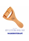 Maderoterapi Rivli Tetik Rulosu Ahşap Masaj Aleti