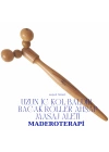 Maderoterapi Uzun İç Kol-Baldır- Bacak roller Ahşap Masaj Aleti