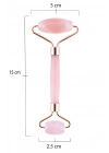 Pembe Kuvars Face Roller | Doğal Taş Yüz Masaj Aleti