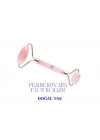 Pembe Kuvars Face Roller | Doğal Taş Yüz Masaj Aleti