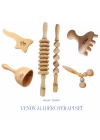 Venüs Maderoterapi 6’li Ana Set | Selülit Giderici El Yapımı Ahşap Vücut Masaj Seti