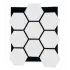 Hexagon Akustik Altıgen Duvar Paneli Beyaz 65cmx80cm