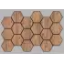Jr.Hexagon Akustik Duvar Paneli Çam 55x87 cm
