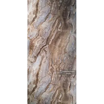 Arebesgato Brown Mermer Desenli Pvc Duvar Paneli 122cmx244cm