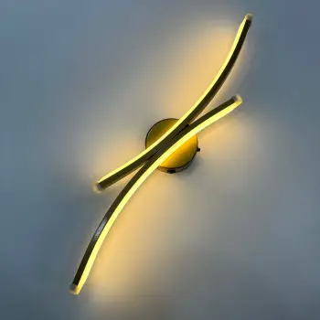 Gold Hilal Şarjlı Led Aplik Gün Işığı 50cm