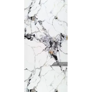 Arabesco Whıte Mermer Desenli Pvc Duvar Paneli 122cmx244cm