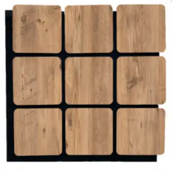 Kare Akustik Altıgen Duvar Paneli Çam 60cmx60cm