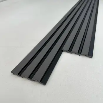 Siyah Antrasit Polimer Lambri Duvar ve Tavan Paneli - 12mm