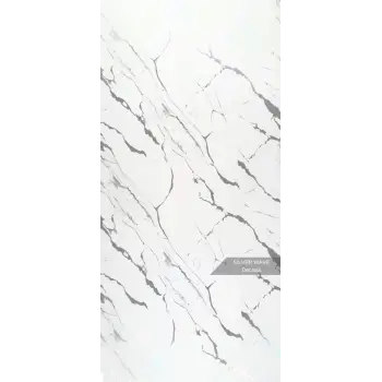 Silver Wave Mermer Desenli Pvc Duvar Paneli 122cmx244cm