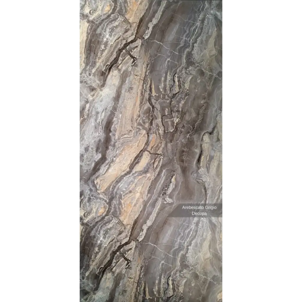 Arabesco Grigio Mermer Desenli Pvc Duvar Paneli 122cmx244cm