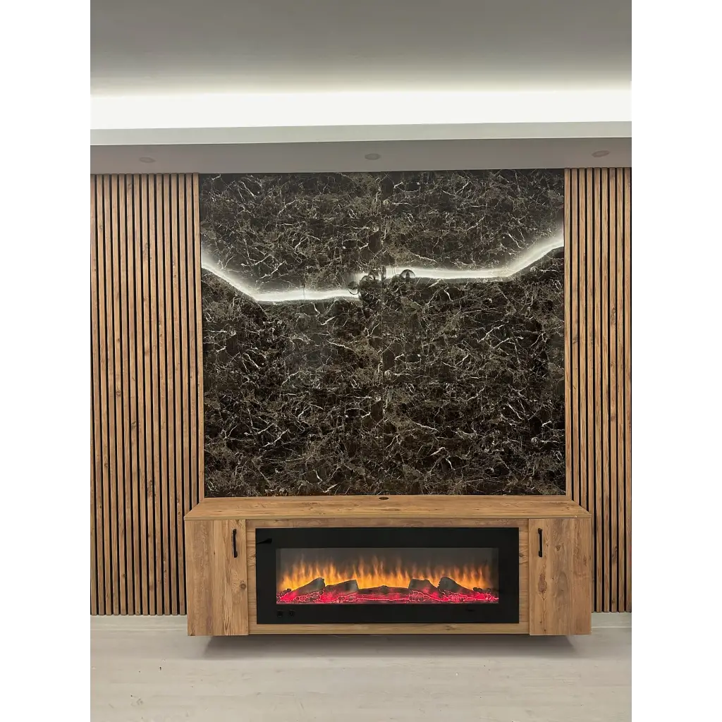 New Alexander Mermer Desenli Pvc Duvar Paneli 122cmx244cm