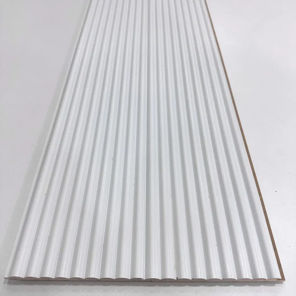 Beyaz Wave Mdf Lambri Duvar Paneli 15cmx280cm
