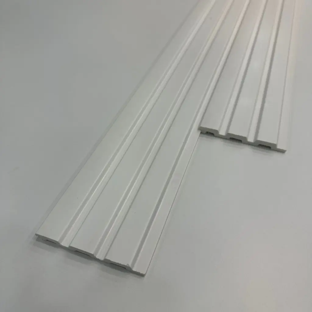 Beyaz Polimer Lambri Duvar ve Tavan Paneli - 12mm