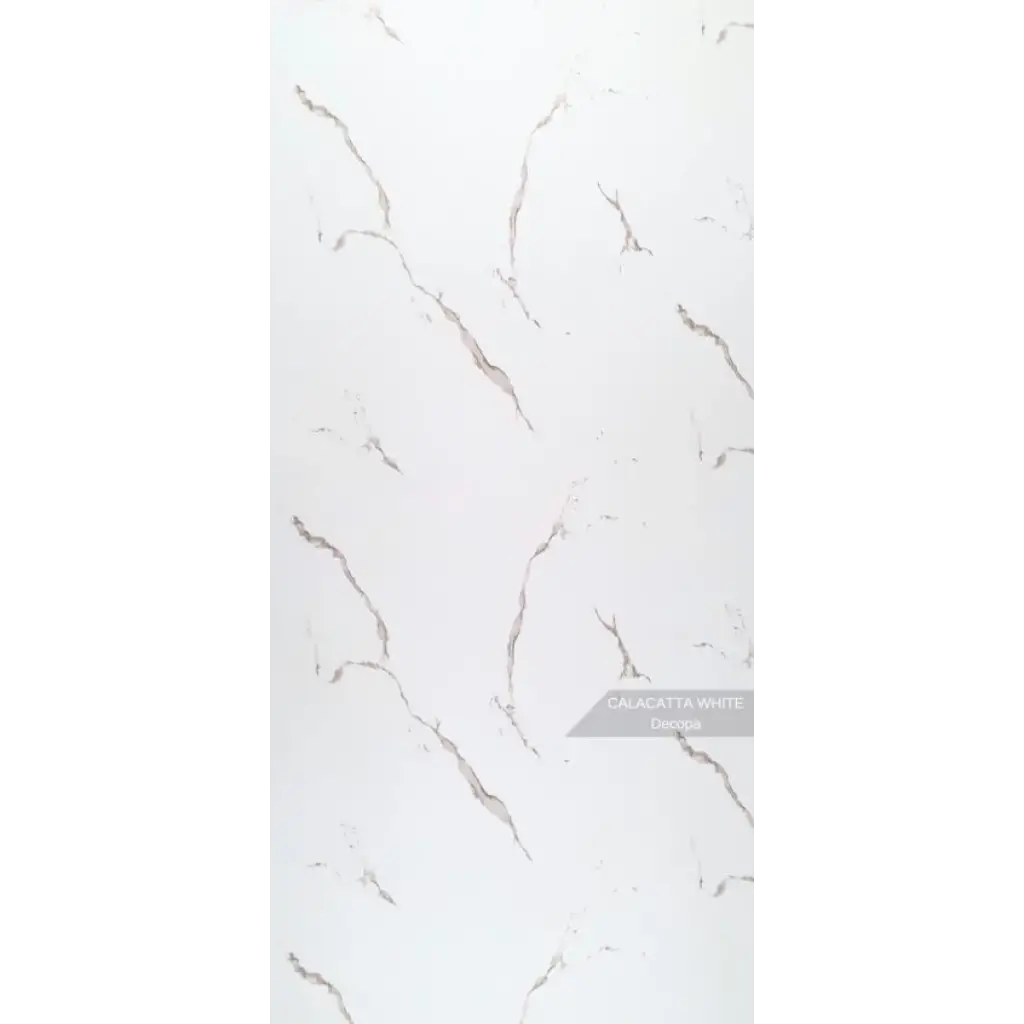 Callacatta White Mermer Desenli Pvc Duvar Paneli 122cmx244cm