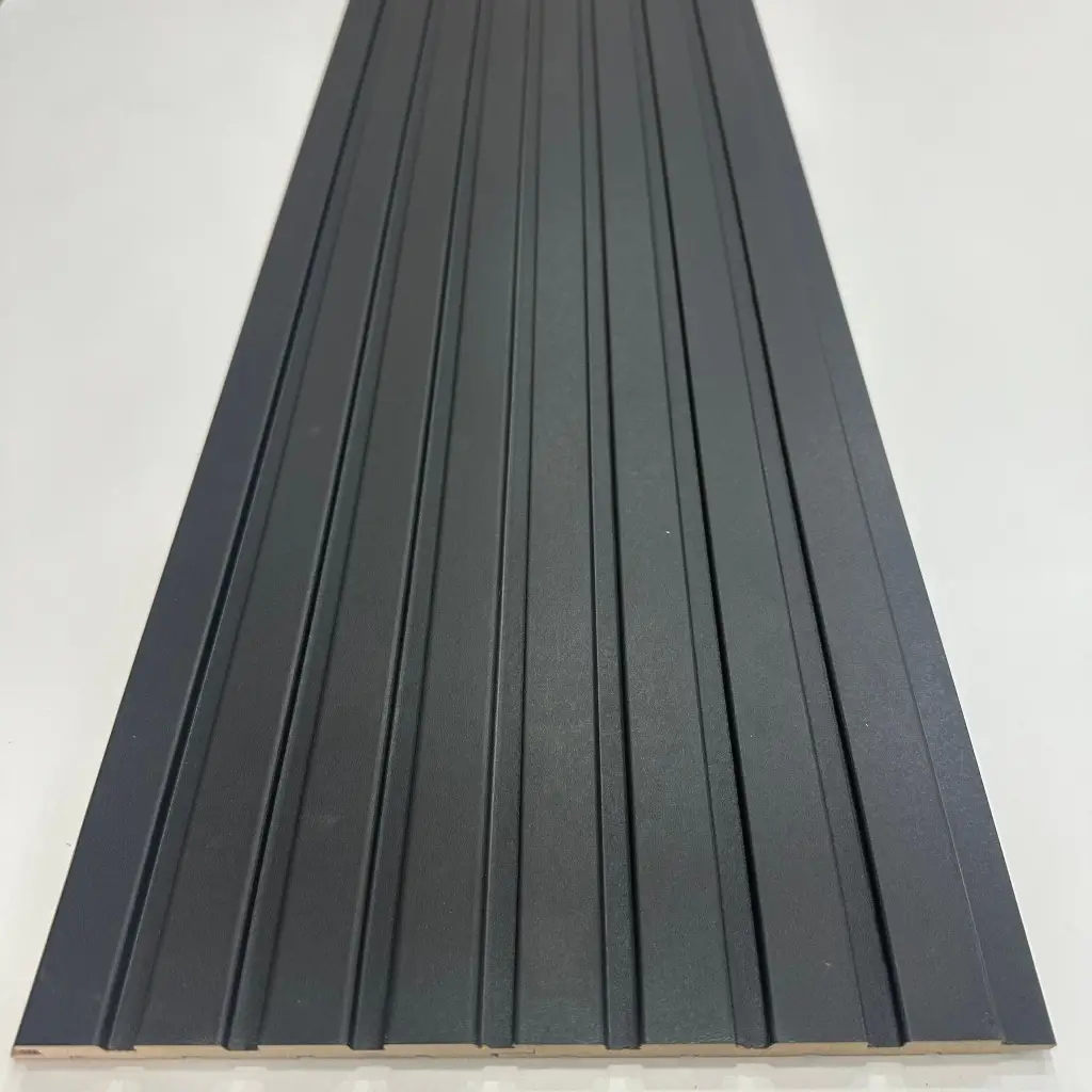 Bute Antrasit Mdf Lambri Duvar Paneli 15cmx280cm