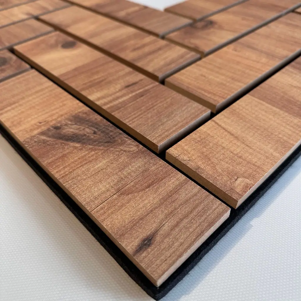 Çam Mozaik Akustik Duvar Paneli 56cmx76cm