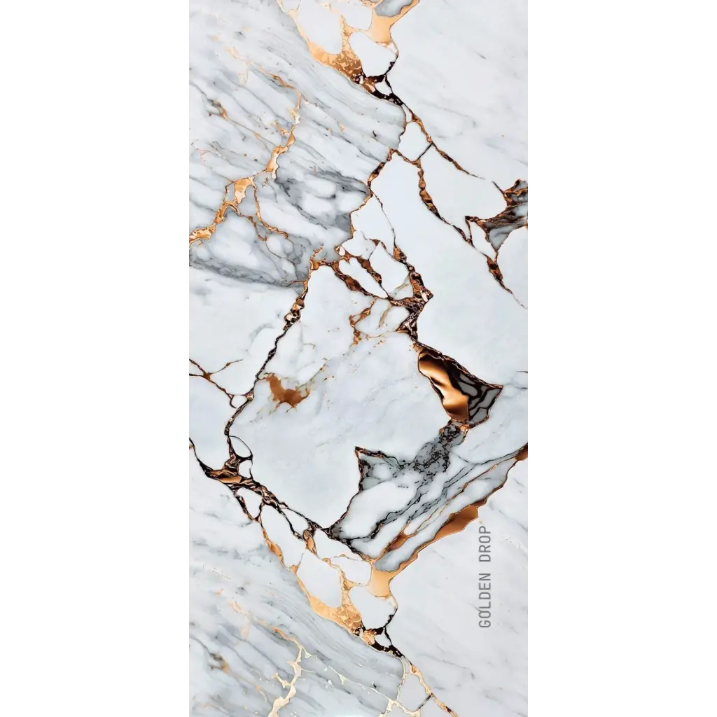 Golden Drop Mermer Desenli Pvc Duvar Paneli 1220x2440x2.2