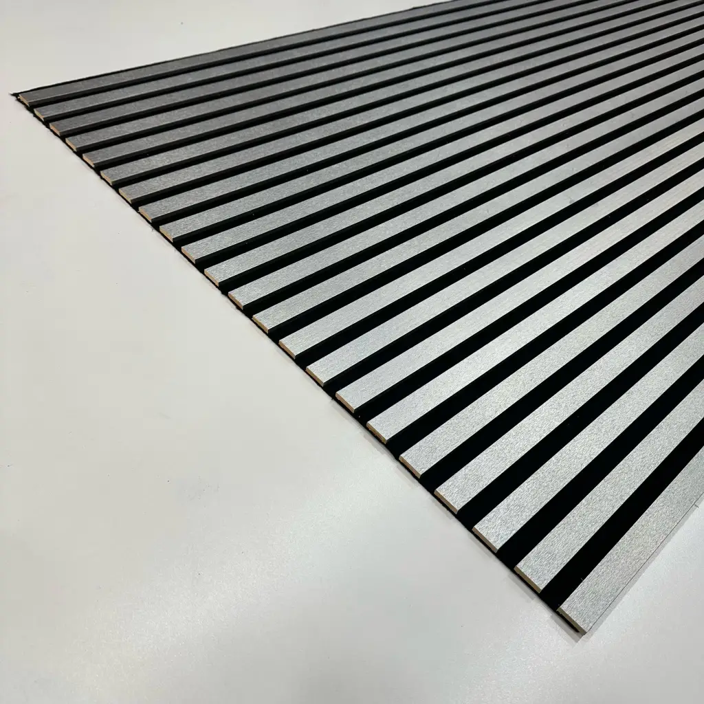 Gümüş Keçeli Slim Duvar Kaplama Paneli 100cmx280cm