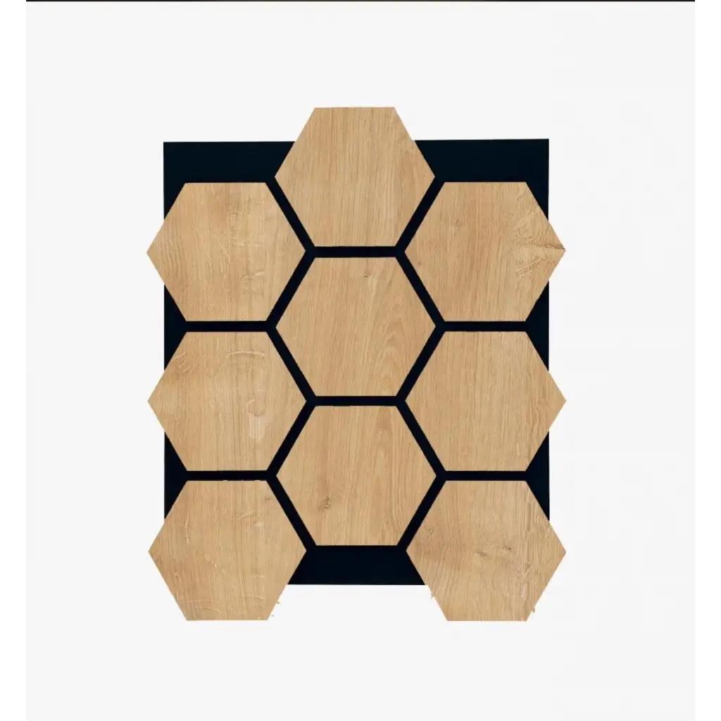 Hexagon Akustik Altıgen Duvar Paneli Meşe 65cmx80cm
