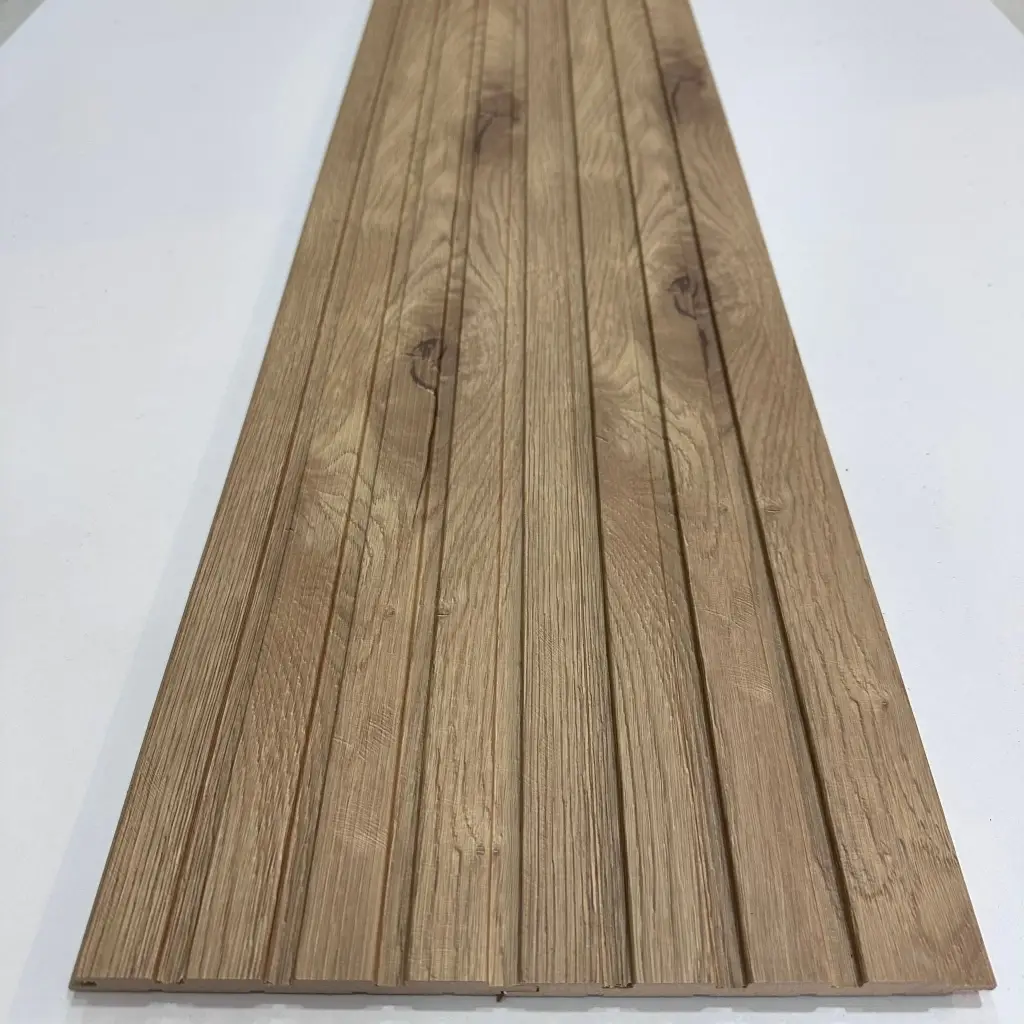 Meşe Tetra Mdf Lambri Duvar Paneli 15cmx280cm