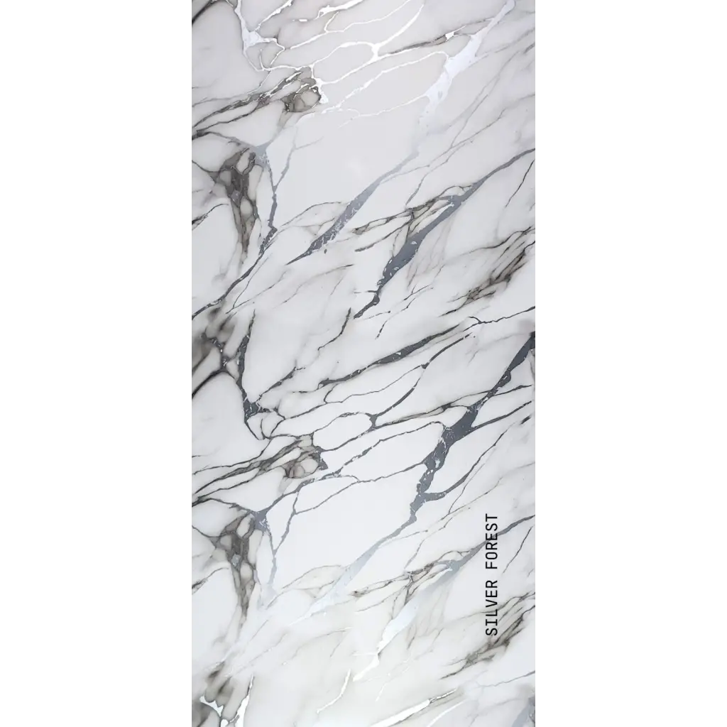 Silver Forest Mermer Desenli Pvc Duvar Paneli 1220x2440x2.2