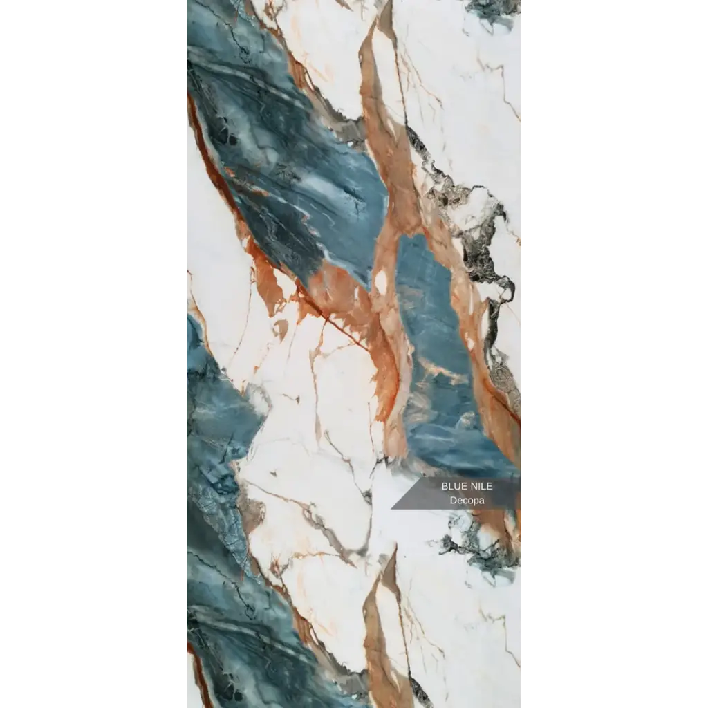 Blue Nile Mermer Desenli Pvc Duvar Paneli 122cmx244cm