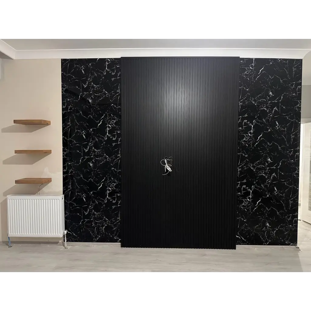 Siyah Mdf Duvar Lambri Panel 12cmx275cm (12mm)