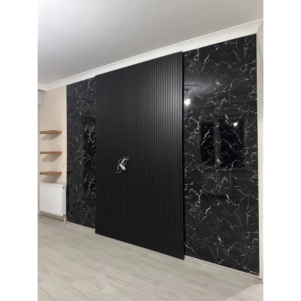 Siyah Mdf Duvar Lambri Panel 12cmx275cm (12mm)