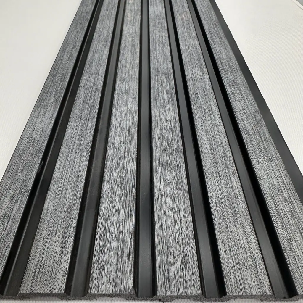 Kırçıllı Gri Polimer Lambri Duvar ve Tavan Paneli - 12mm