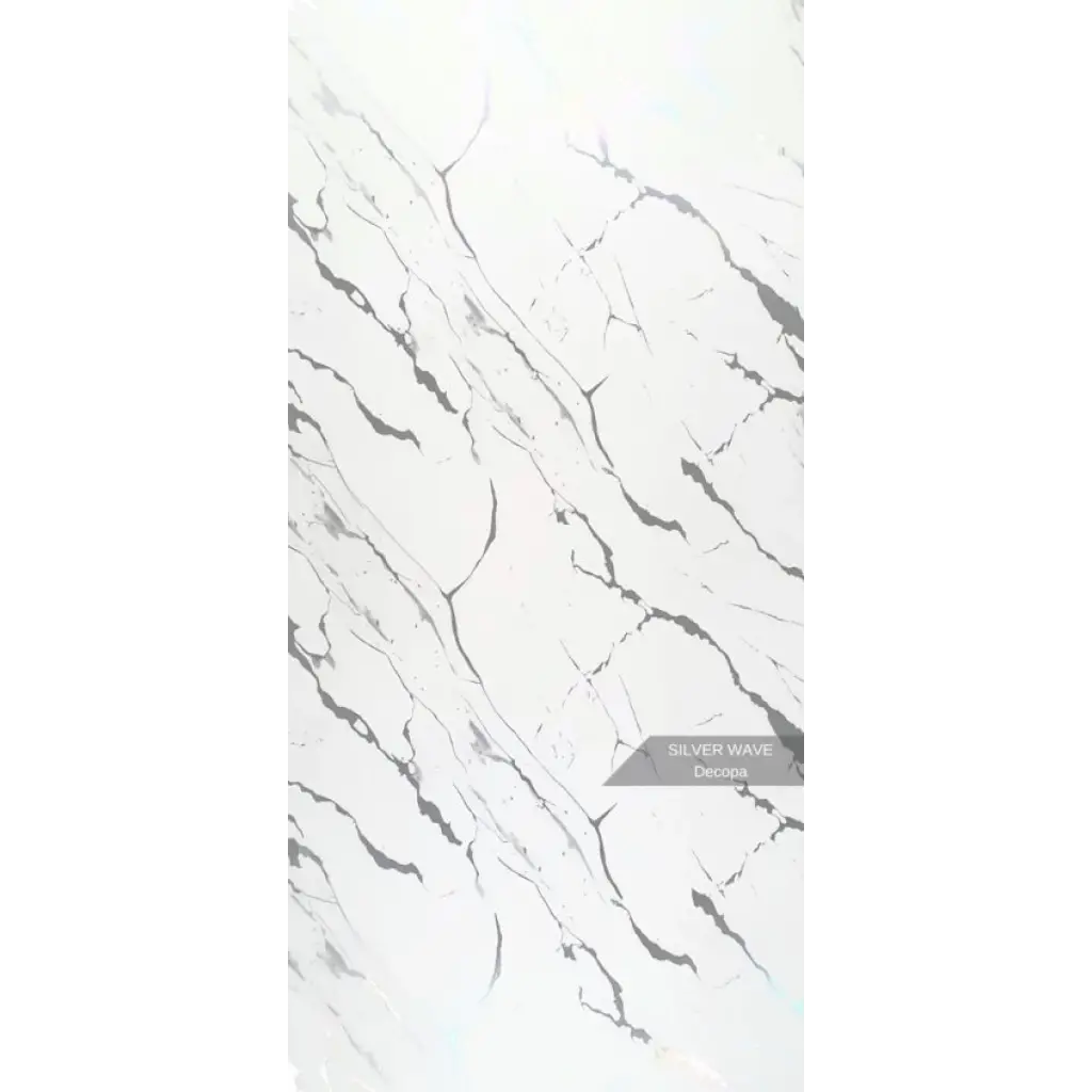 Silver Wave Mermer Desenli Pvc Duvar Paneli 122cmx244cm