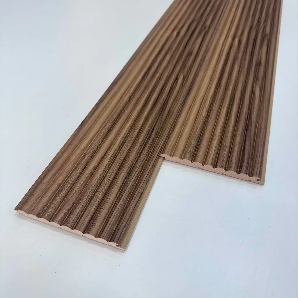 Hareli Ceviz Wave Mdf Lambri Duvar Paneli 15cmx280cm