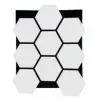 Hexagon Akustik Altıgen Duvar Paneli Beyaz 65cmx80cm