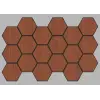 Jr.Hexagon Akustik Duvar Paneli Ceviz 55x87 cm