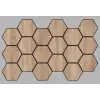 Jr.Hexagon Akustik Duvar Paneli Sonoma 55x87 cm