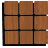 Kare Akustik Altıgen Duvar Paneli Ceviz 60cmx60cm