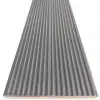 Linyit Gri Wave Mdf Lambri Duvar Paneli 15cmx280cm