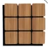 Kare Akustik Altıgen Duvar Paneli Teak 60cmx60cm